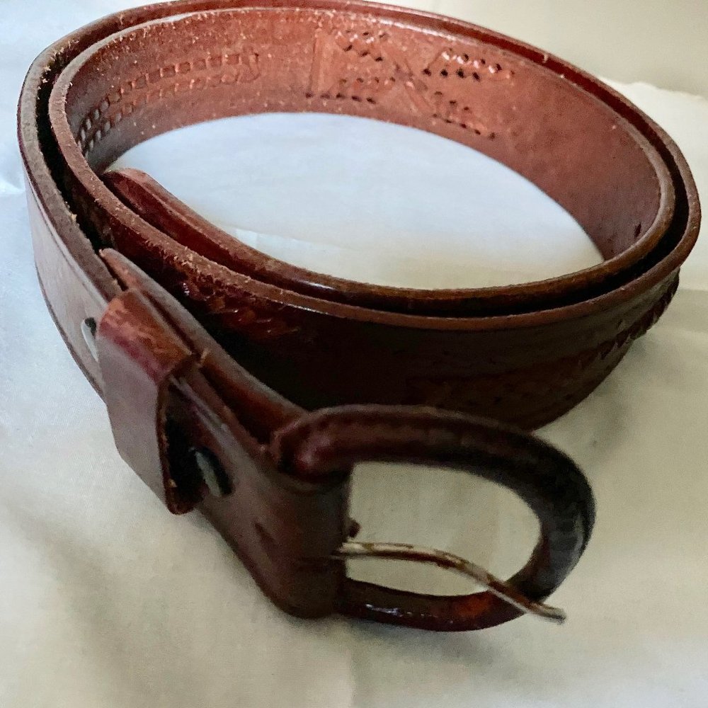 New Man Boho Western Quiet Luxury Minimalist Braided Leather Belt  (Mexi…
